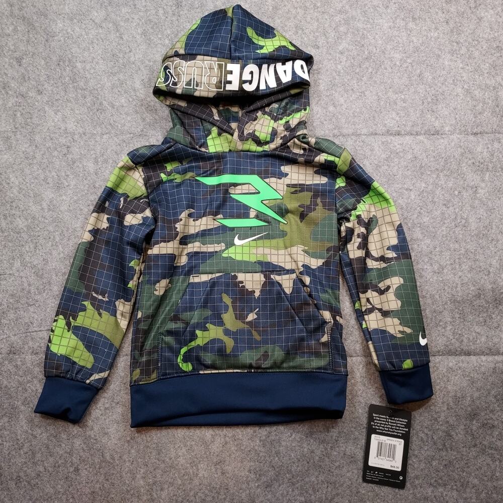 Boys 3T Nike Dangeruss Camo Pullover Hoodie Gorpcore